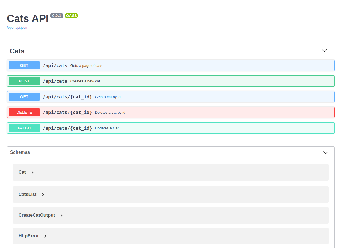 OpenAPI Docs